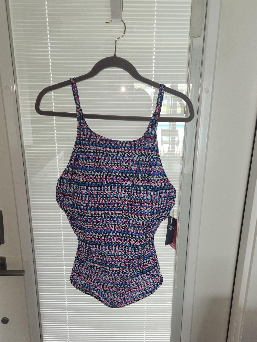 Reebok Women's Tankini Top in Multi Color Print
